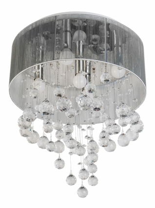 Потолочная люстра Toplight Mavis TL4100D-05CH в стиле арт-деко, цвет серый