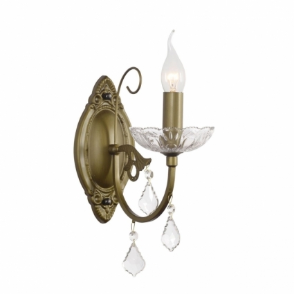 Бра Arti Lampadari Prato E 2.1.1.600 A в классическом стиле, цвет бронза, мощность 40 Вт