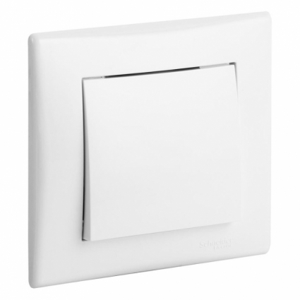 Выключатель одноклавишный Schneider Electric Sedna 10A 250V SDN0109121 в современном стиле, цвет белый
