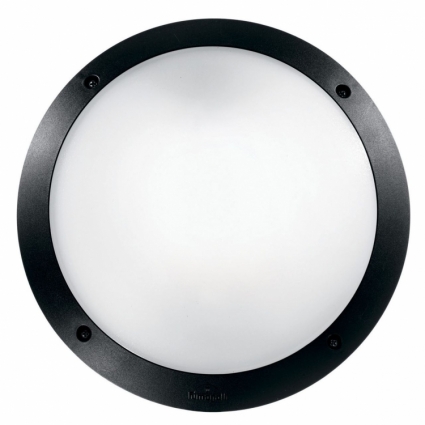 Уличный настенный светильник Ideal Lux Lucia-1 AP1 Nero в современном стиле, цвет белый