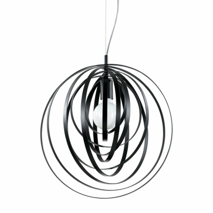Подвесной светильник Ideal Lux Disco SP1 Nero в стиле Хай-тек, цвет черный