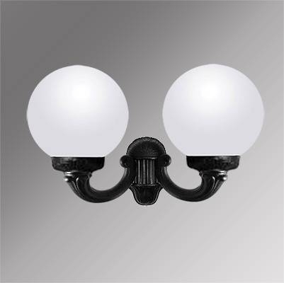 Уличный настенный светильник Fumagalli Mirra/G300 G30.142.000.AYE27 в стиле ретро, цвет черный