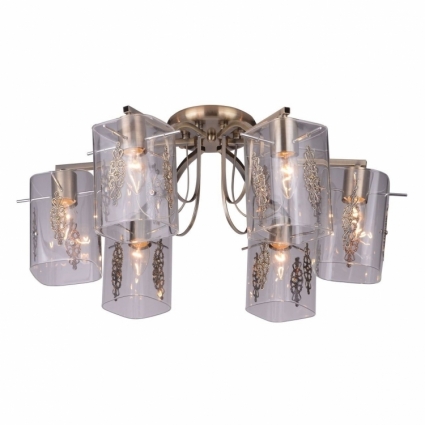 Потолочная люстра Toplight Rosaline TL3710X-06AB в стиле модерн, цвет бронза