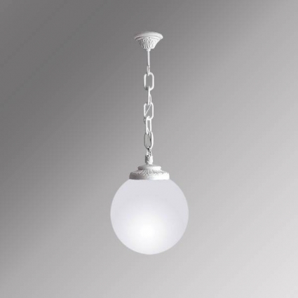 Уличный подвесной светильник Fumagalli Sichem/G300 G30.120.000.WYE27 в стиле ретро, цвет белый