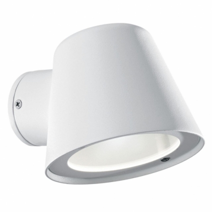 Уличный настенный светильник Ideal Lux Gas AP1 Bianco в современном стиле, цвет белый