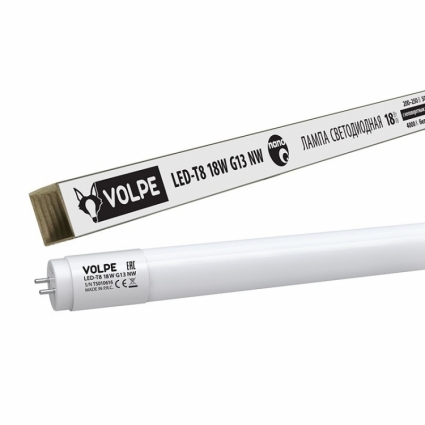 Volpe Лампа светодиодная (UL-00001456) G13 18W 4000K трубчатая матовая LED-T8-18W/NW/G13/FR/FIX/N цвет белый