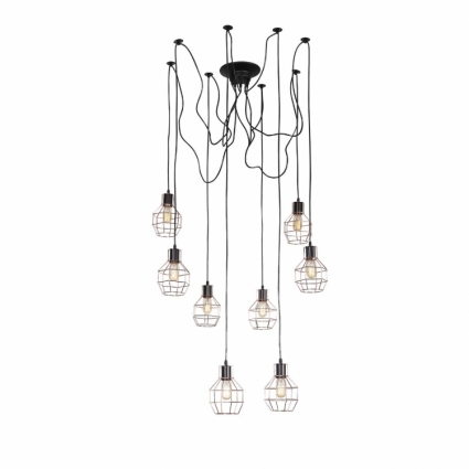 Подвесная люстра ST Luce Rete SL192.303.08 в стиле лофт, цвет латунь