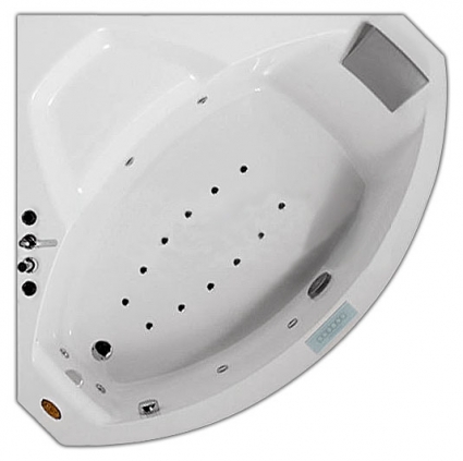 Акриловая ванна Jacuzzi Young Uma пристенная, четверть круга, объем 300 л.