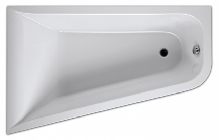 Акриловая ванна Am.Pm Inspire 160x100 L с гидромассажем Only, асимметричная, объем 185 л.