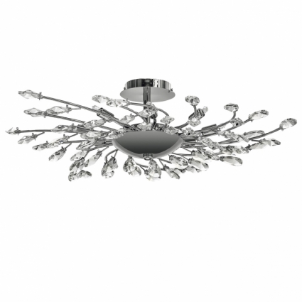 Потолочная люстра Lightstar Isabelle 791184 в стиле арт-деко, цвет хром