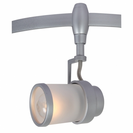 Трековый светильник Arte Lamp A3056PL-1SI в современном стиле, цвет серебро