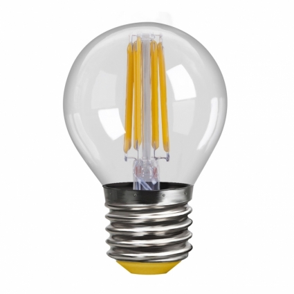Voltega Лампа светодиодная E27 4W 4000К шар прозрачный VG10-G1E27cold4W-F 7011 в современном стиле, цвет прозрачный