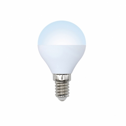 Volpe Лампа светодиодная (UL-00001777) E14 8W 4000K шар матовый LED-G45-8W/NW/E14/FR/O цвет белый