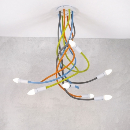 Подвесная люстра Loft IT Roots Loft1714-RGB в современном стиле, цвет разноцветный