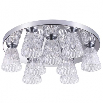 Потолочная светодиодная люстра Lumion Gerana 3621/54CL в современном стиле, цвет хром