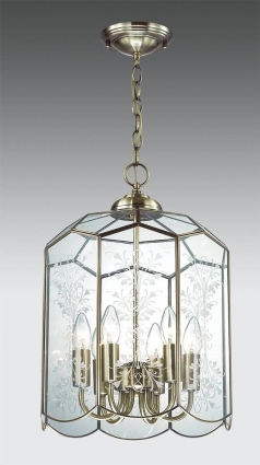 Подвесная люстра Citilux Витра-2 CL442260 в замковом стиле, цвет бронза