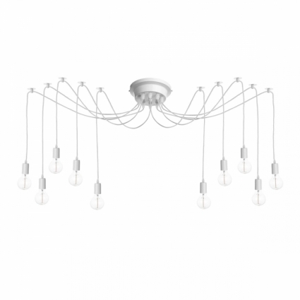 Подвесная люстра Loft IT Spider Loft1162W/10 в стиле лофт, цвет белый