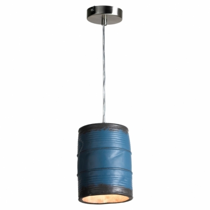 Подвеcной светильник Lussole Loft LSP-9525 в стиле лофт, цвет синий