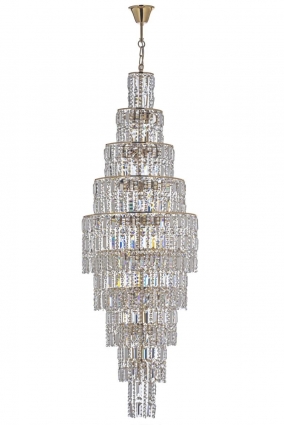 Каскадная люстра Arti Lampadari Valencia E 1.10.50.501 G в стиле модерн, цвет золотой