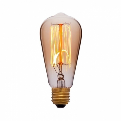 Sun Lumen Лампа накаливания E27 40W колба золотая 052-184 цвет золотой