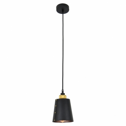 Подвесной светильник Lussole Loft LSP-9861 в стиле лофт, цвет черный