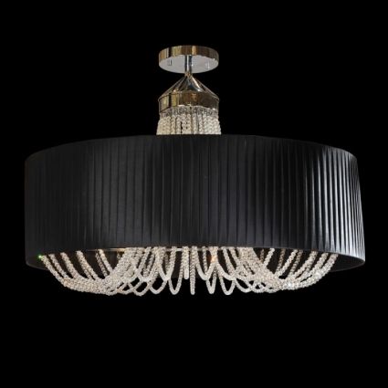 Потолочная люстра Newport 1406/S black в стиле арт-деко, цвет черный, мощность 360 Вт