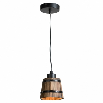 Подвеcной светильник Lussole Loft LSP-9530 в стиле лофт, цвет коричневый