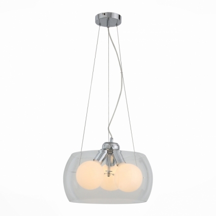 Подвесная люстра ST Luce Uovo SL512.113.03 в стиле модерн, цвет белый