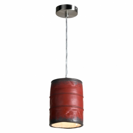 Подвеcной светильник Lussole Loft LSP-9527 в стиле лофт, цвет красный