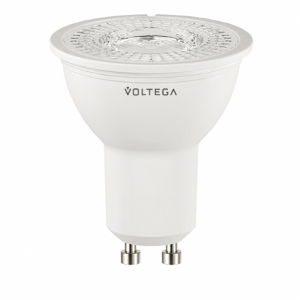Voltega Лампа светодиодная GU10 6W 2800К полусфера матовая VG2-S2GU10warm6W 6948 цвет белый