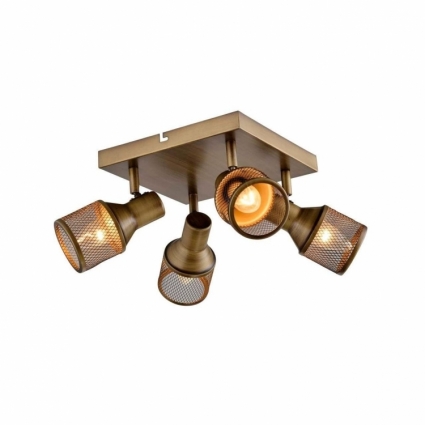 Спот Toplight Silvia TL3750Y-04AB в стиле лофт, цвет бронза, мощность 160 Вт