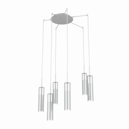 Подвесная люстра Lightstar Cilino 756066 в стиле Хай-тек, цвет белый