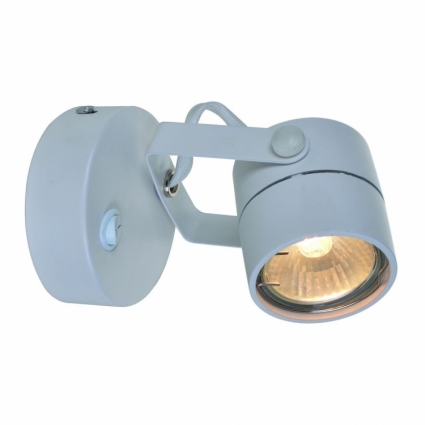 Спот Arte Lamp Lente A1310AP-1WH в современном стиле, цвет белый, мощность 50 Вт