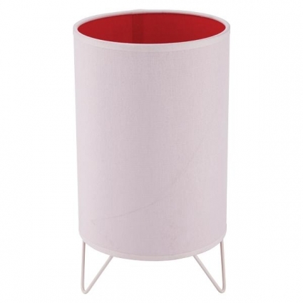 Настольная лампа TK Lighting 2914 Relax Junior розовый 1 в стиле кантри, цвет белый