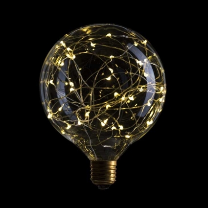 Sun Lumen Лампа светодиодная E27 1,5W 2600K шар прозрачный 057-042, цвет прозрачный, мощность 1.5 Вт
