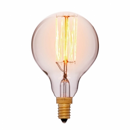 Sun Lumen Лампа накаливания E12 40W шар золотой 053-624 цвет золотой