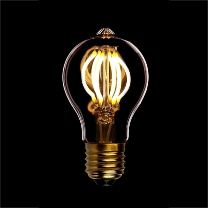 Sun Lumen Лампа светодиодная диммируемая филаментная E27 4W 2200K груша золотая 057-127 цвет золотой
