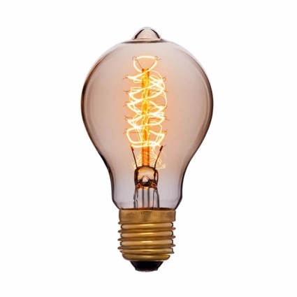 Sun Lumen Лампа накаливания E27 60W груша золотая 053-617 цвет золотой