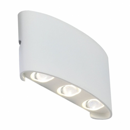 Уличный настенный светодиодный светильник ST Luce Bisello SL089.501.06 в современном стиле, цвет белый