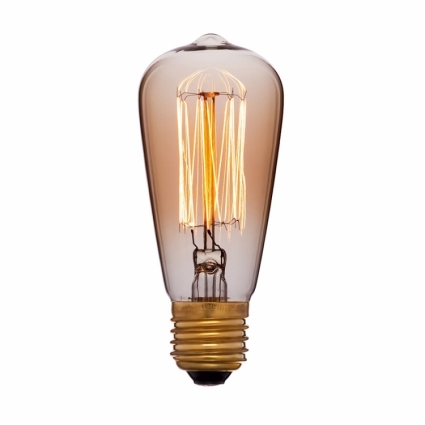 Sun Lumen Лампа накаливания E27 60W колба золотая 053-600 цвет золотой