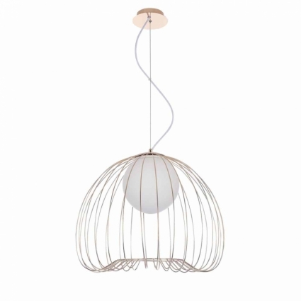 Подвесной светильник Maytoni Polly MOD541PL-01G в стиле модерн, цвет белый