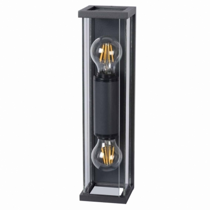 Уличный настенный светильник Lucide Claire Mini 27885/02/30 в стиле лофт, цвет черный