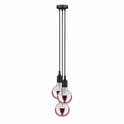 Подвесная люстра Paulmann Stoffkabel 50343 в современном стиле, цвет черный