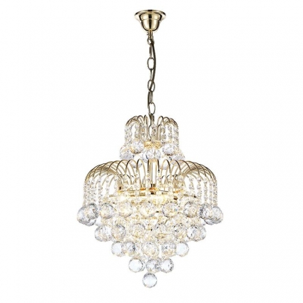Подвесная люстра Arti Lampadari Bellagio E 1.5.40.100 G в классическом стиле, цвет золотой