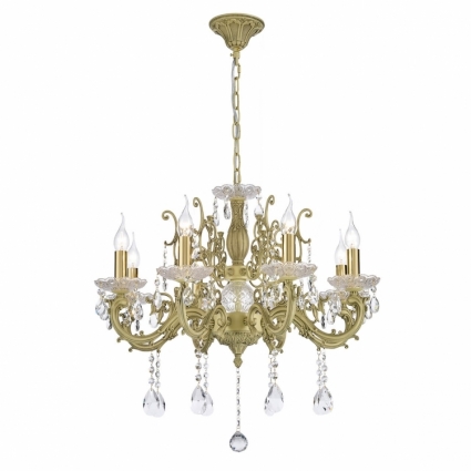 Dio D`arte Подвесная люстра Dio DArte Asfour Colzano E 1.1.8.200 W в классическом стиле, цвет бежевый