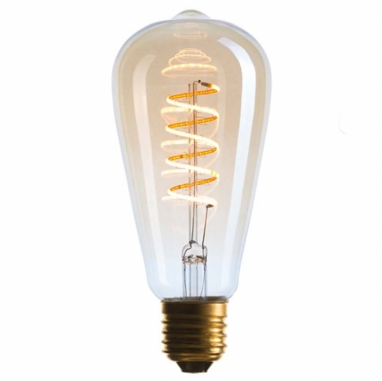 Sun Lumen Лампа светодиодная диммируемая E27 4W 2200K колба золотая 056-977 цвет золотой