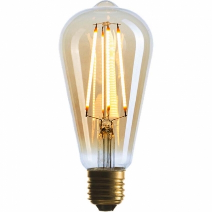 Sun Lumen Лампа светодиодная диммируемая E27 4W 2200K колба золотая 057-080 цвет золотой