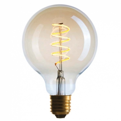 Sun Lumen Лампа светодиодная диммируемая E27 4W 2200K шар золотой 056-984 цвет золотой