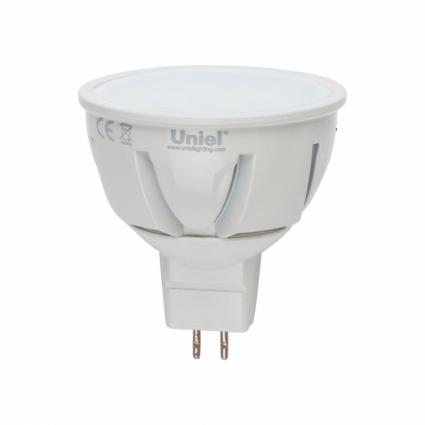 Uniel Лампа светодиодная диммируемая GU5.3 7W 3000K JCDR матовая LED-JCDR-7W/WW/GU5.3/FR/DIM