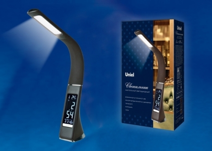 Настольная лампа Uniel TLD-542 Black/LED/300Lm/5000K/Dimmer в современном стиле, цвет черный